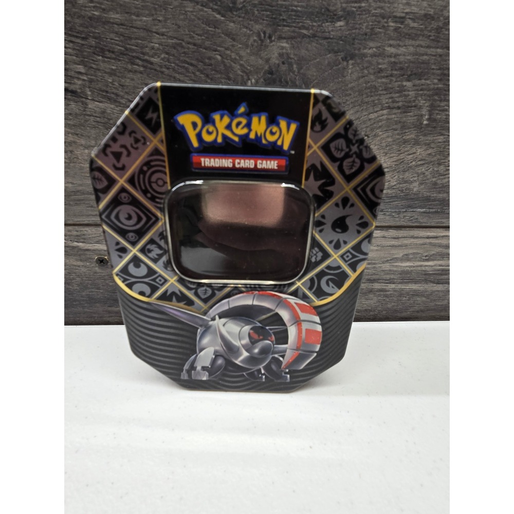 Pokemon Paradox Powers Iron Valiant Empty Collectible Card Tin Black Silver
